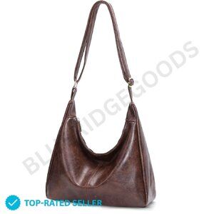Brand New AnBlack Hobo Bag Brown Slouchy